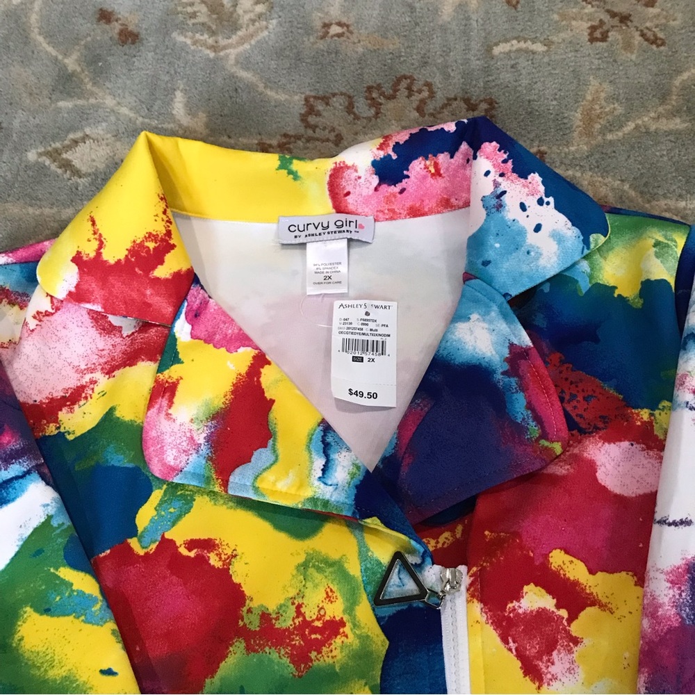 Colorful summer jacket 2XPlus - Picture 6 of 10